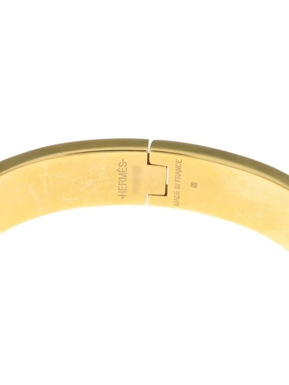 Hermes Clic H Bracelet Gold Beige